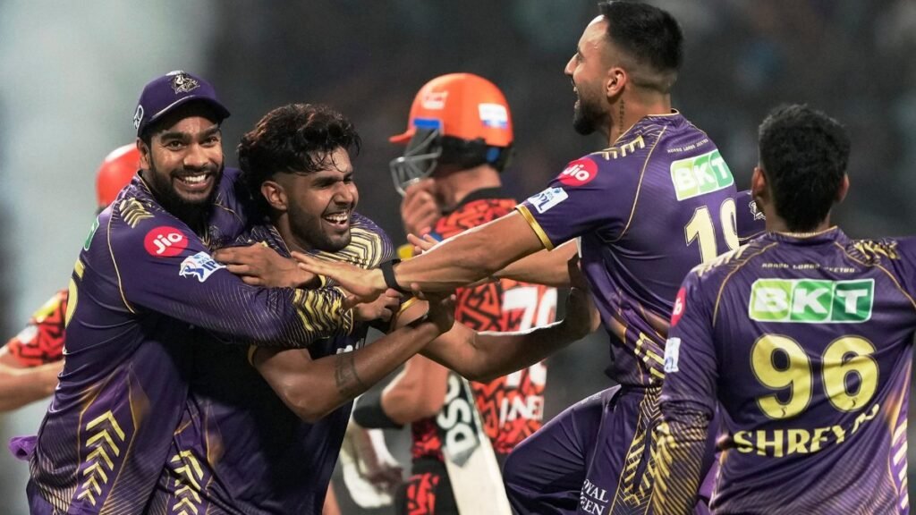 sunrisers hyderabad vs kolkata knight riders timeline
