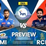 Royal Challengers Cricket vs Mumbai Indians Team Timeline