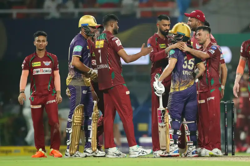lucknow super giants vs kolkata knight riders timeline